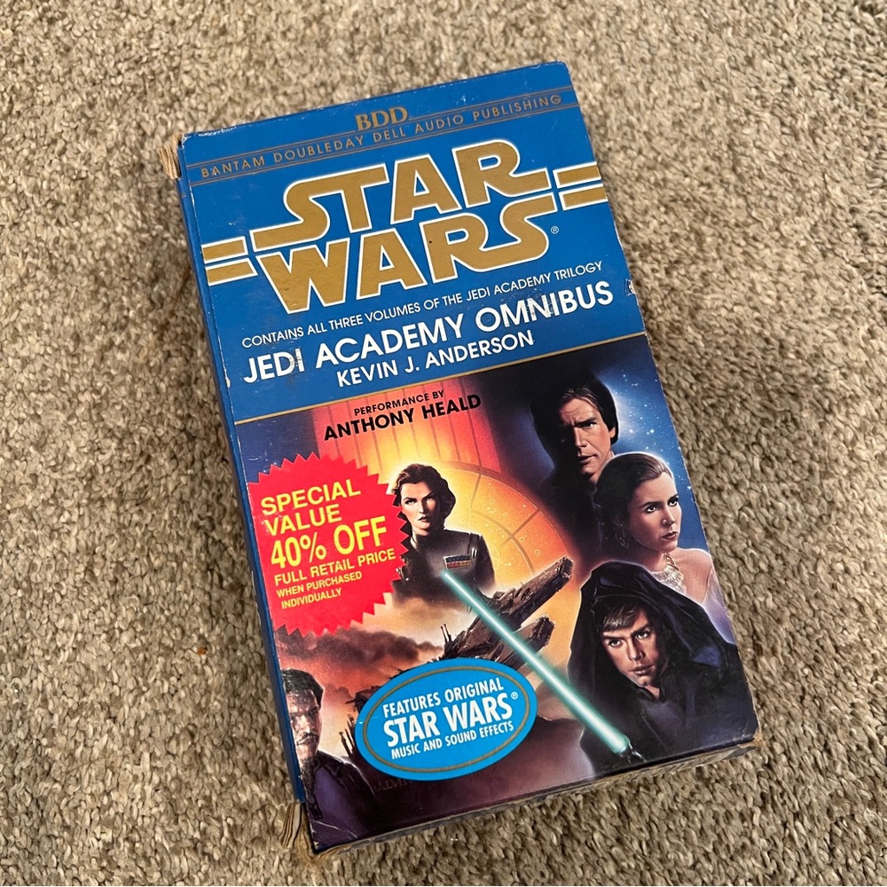 Star Wars Jedi Academy Trilogy Omnibus on Cassette 1994 / Read by Anthony Heald